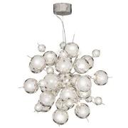 Molecule Chrome 12 Light Pendant With Chrome Balls