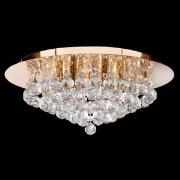 Hanna Semi Flush Gold Finish 6 Light Ceiling Light