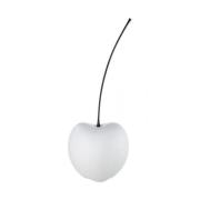 Gaily Small Ceramic Cherry Sculpture In Matt White