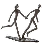 Running Iron Design Sculpture In Burnished Bronze