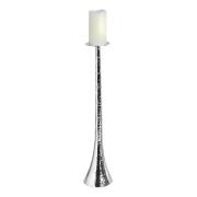 Fioria Metal Large Candle Pillar In Silver