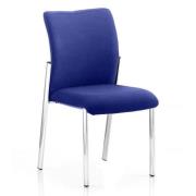 Academy Fabric Back Visitor Chair In Stevia Blue No Arms