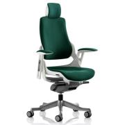 Zure Executive Headrest Office Chair In Maringa Teal