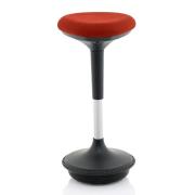 Sitall Fabric Office Visitor Stool With Ginseng Chilli Seat