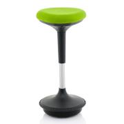 Sitall Fabric Office Visitor Stool With Myrrh Green Seat