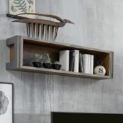 Merano Wooden Wall Mount Display Shelf In Old Wood