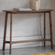 Madrina Wooden Console Table In Walnut