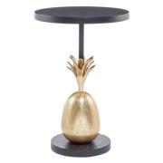 Algieba Pineapple Aluminium Side Table In Black And Gold