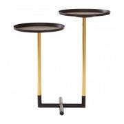 Hallo Iron Duplex Side Tables In Black And Gold