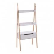 Rosta Wooden Shelving Storage Unit In White And Natural