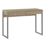 Frosk Wooden 2 Drawers Computer Desk In Oak