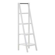 Davoca wooden Shelf 4 Tiers Ladder Shelving Unit In White