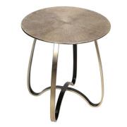 Split Aluminium Small Side Table In Champagne