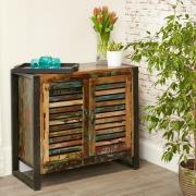 London Urban Chic Wooden Small Sideboard With 2 Doors