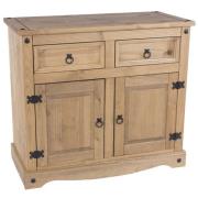 Consett Wooden Sideboard With 2 Doors 2 Drawers In Oak