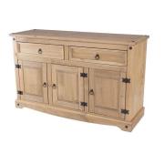 Consett Wooden Medium Sideboard In Antique Wax Finish