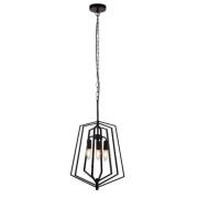 Slinky Wall Hung Metal Adjustable 3 Pendant Light In Matt Black