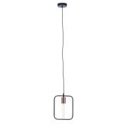 Lavish Iron 1 Pendant Light In Black And Copper