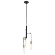 Laguna Iron 3 Pendant Light In Gold And Black