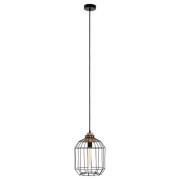 Ceakon Metal Wire Frame Pendant Light In Black