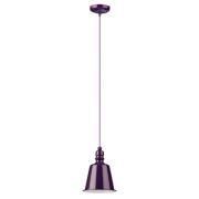 Parista Metal Bell Design Shade Pendant Light In Purple