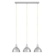 Jaspro 3 Metal Shades Pendant Light In Chrome