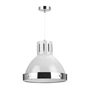 Varmora 1 Light Pendant Light In Grey And Chrome