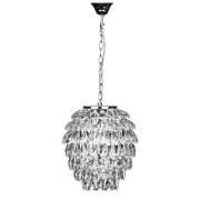 Wikota Crystal Fallon Ceiling Pendant Light In Chrome