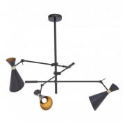 Lenox 3 Pendant Light In Black And Gold