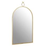 Farota Bird Top Design Wall Mirror In Champagne Frame