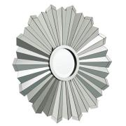 Moketa Flare Design Wall Mirror In Silver