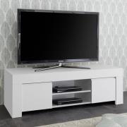 Ferndale Wooden TV Stand With 2 Doors In Matt White