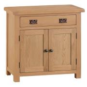 Concan Wooden 2 Doors And 1 Drawer Sideboard In Medium Oak