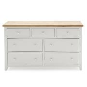 Freda Wooden Chest Of 7 Drawers In Grey And Oak