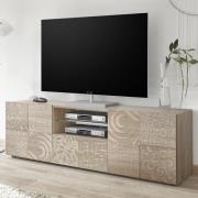 Ardent Wooden TV Stand With 2 Doors 1 Drawer In Sonoma Oak