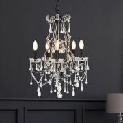 Kensick 5 Bulbs Chandelier Ceiling Light In Black