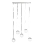 Rocklin Clear Glass Shade Pendant Light In Chrome