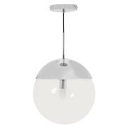 Rocklin Clear Glass Shade Pendant Ceiling Light In Chrome