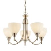 Alton 5 Lights Ceiling Pendant Light In Satin Chrome