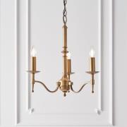 Stanford 3 Lights Pendant Light In Antique Brass