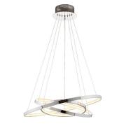 Kline 3 Ring Ceiling Pendant Light In Polished Chrome