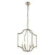 Lainey 4 Lights Ceiling Pendant Light In Antique Brass