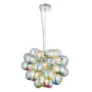 Infinity Glass Shade Ceiling Pendant Light In Chrome