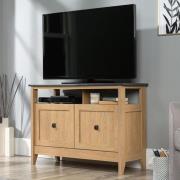 Haslet Wooden TV Stand With 2 Doors In Dover Oak