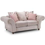 Rima Fabric 2 Seater Sofa In Beige