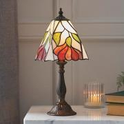 Botanica Small Tiffany Glass Table Lamp In Dark Bronze