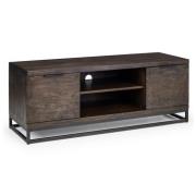 Barras Wooden TV Stand With 2 Doors In Dark Oak