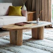 Huffman Wooden Rectangular Coffee Table In Natural