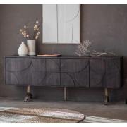 Blackfoot Mango Wood Sideboard With 4 Doors In Brown