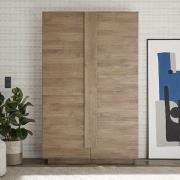 Jining Wooden Highboard With 2 Doors In Oak